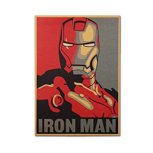 Retro Marvel Superhero Iron Man Poster
