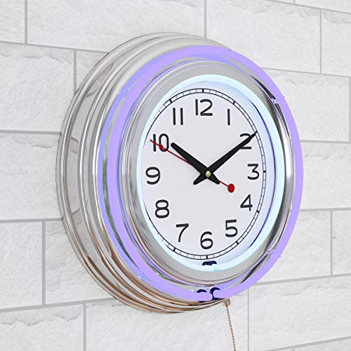 Retro Neon Wall Clock