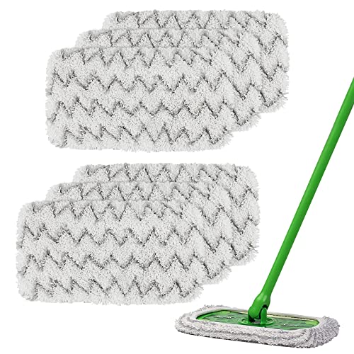 Reusable Microfiber Mop Refills Pads - Washable Flat 10 Inch Mop