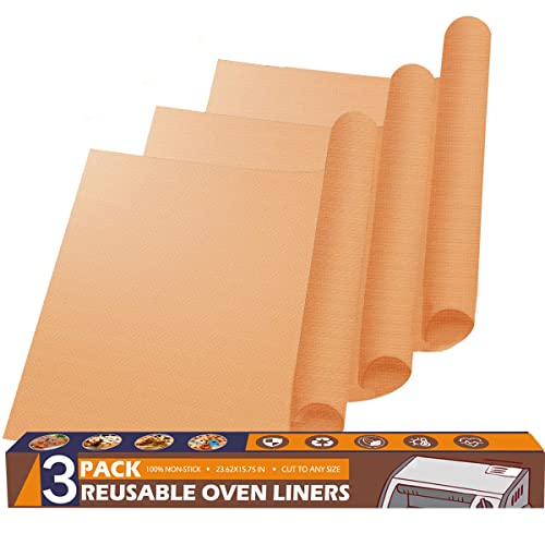 TOOLSSIDE 100% Non-Stick Toaster Oven Liner 2 PACK - 11 X 9 Oven Liners  For