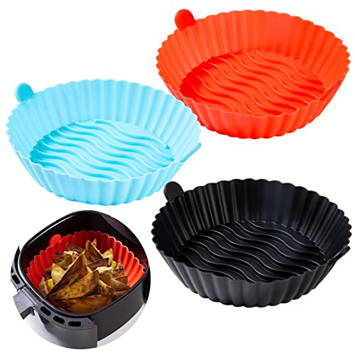 Reusable Round Air Fryer Baskets with Handle