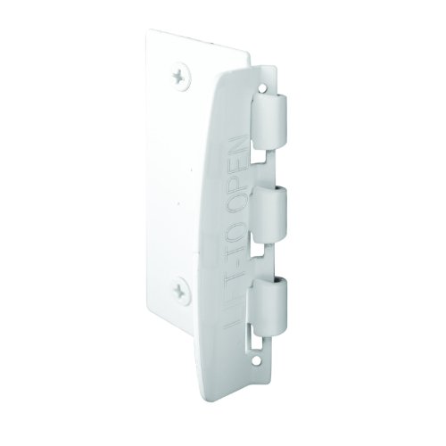 Reversible White Privacy Lock with Anti-Lock Out Screw