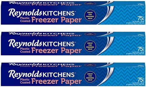 Reynolds Freezer Paper, 75 Square Foot Roll (Pack of 3)