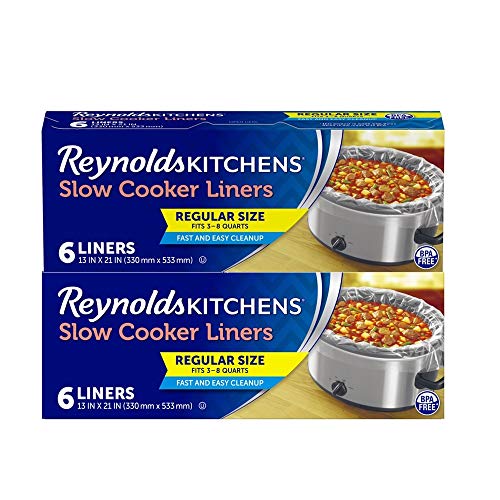 Reynolds Slow Cooker Liners, Regular (3-8 Quart), 12 Total