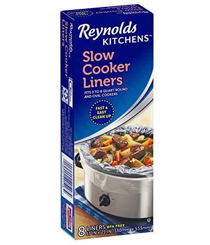 Reynolds Kitchens Slow Cooker Liners, Regular (Fits 3-8 Quarts), 4 Count