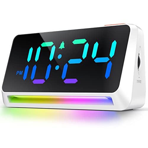 XUANZIT RGB Color Changing Alarm Clock with Atmosphere Light