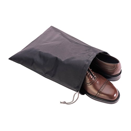 Richards Homewares Travel Shoe Tote Bag, 3-Piece Set, Black