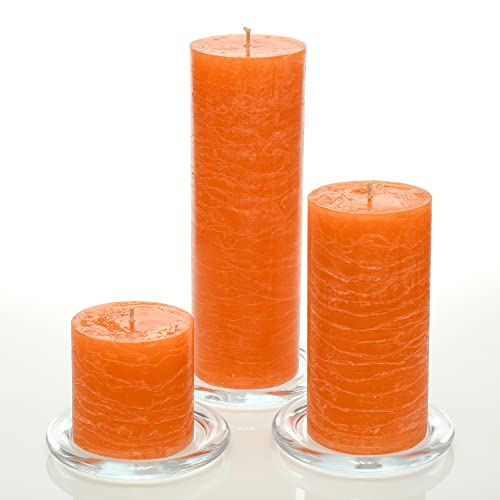 Richland Rustic Pillar Candles Set of 3