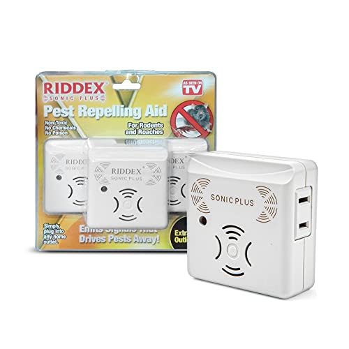 Riddex Sonic Plus Ultrasonic Pest Repeller (3 Pack White)