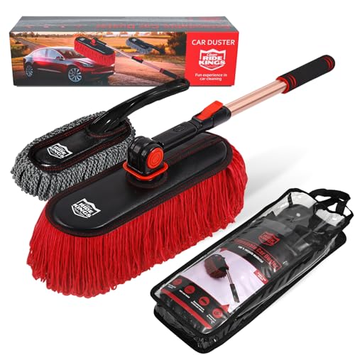 RIDE KINGS Car Duster Exterior Scratch Free,Car Dust Brush with