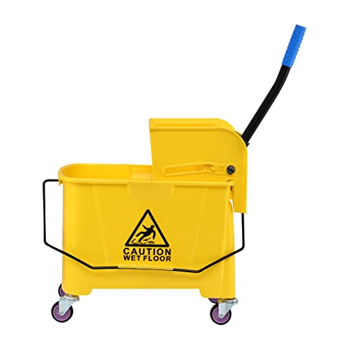 Youwise Commercial Mop Bucket with Wringer On Wheels