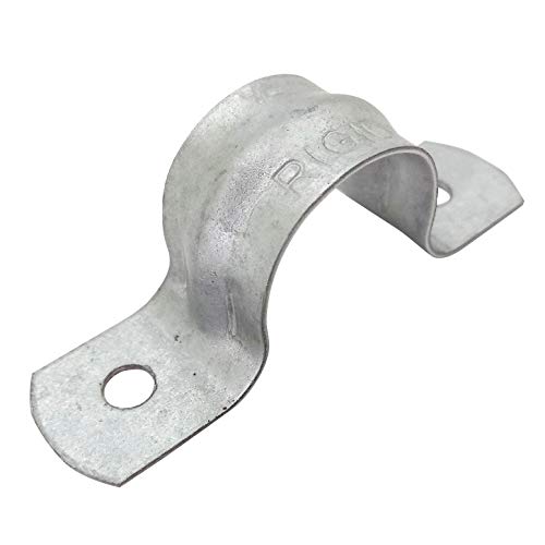 2-Hole Rigid Pipe Strap Clamp Hanger for 1/2" Galvanized/PVC Pipes