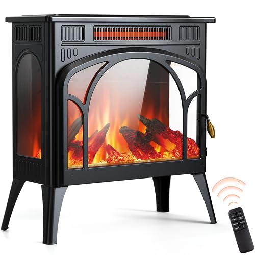 Rintuf 2023 Upgraded Electric Fireplace Stove Heater