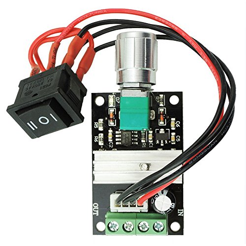 RioRand 3A 80W DC Motor Speed Controller with Reversible Switch
