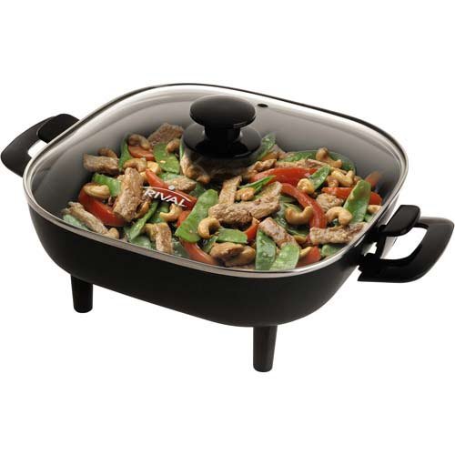 Rival Square Skillet with Glass Lid