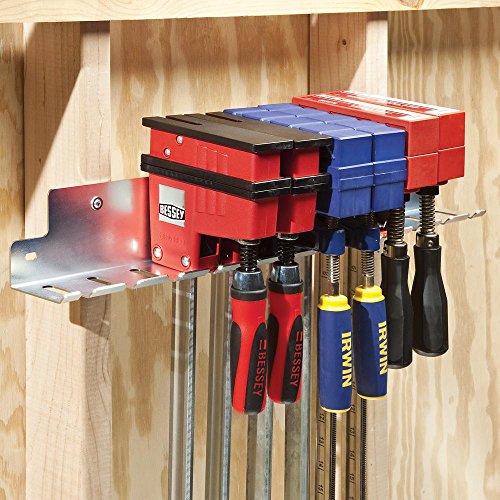 Rockler 24” Parallel Clamp Rack - Efficient Storage for Heavy-Duty Clamps