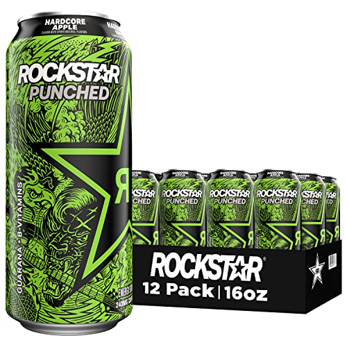Rockstar Punched Hardcore Apple Energy Drink (12 Pack)
