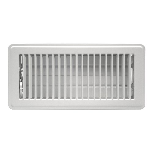 Rocky Mountain Goods 4x12 Floor Register - Heavy Duty Walkable Vent (White)