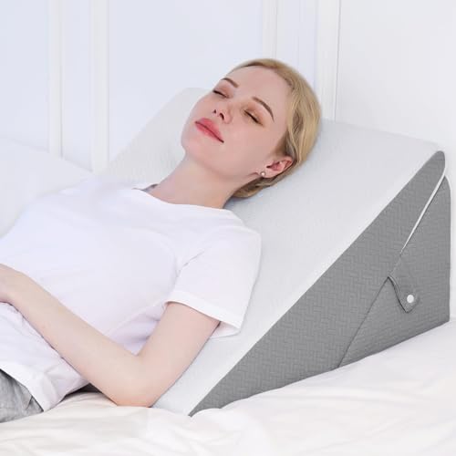 AllSett Health Bed Wedge Pillow - 10 Inch Wedge Pillow for
