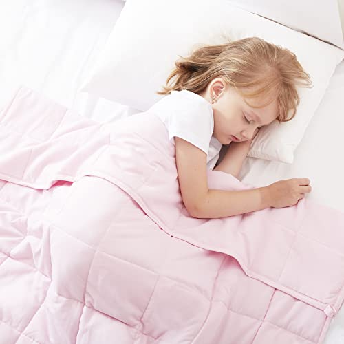 ROKDUK Toddler Weighted Blanket 3lb, Pink