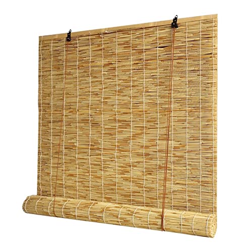 Custom Size Retro Outdoor Bamboo Roll-Up Patio Shades" - YNLeMM Brand
