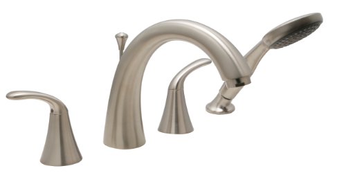 Roman Tub Faucet with Hand Shower, Satin Nickel