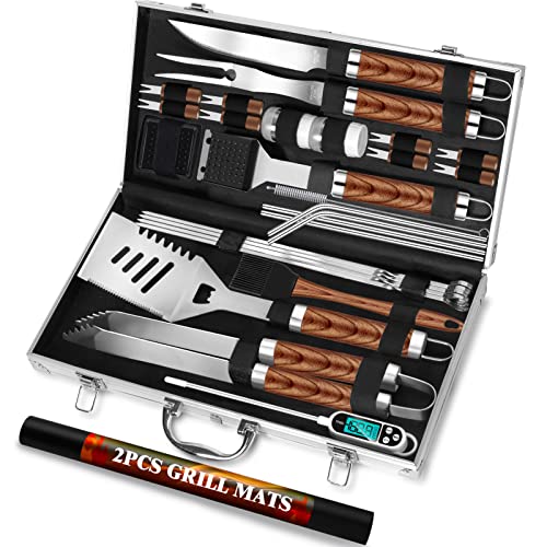 Birald Grill Set BBQ Tools Grilling Tools Set Gifts for Men, 34pcs Stainless