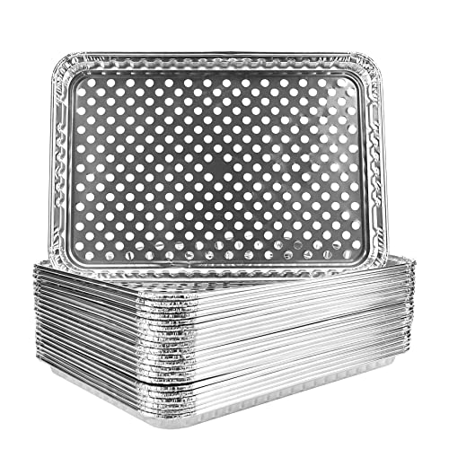 Roponan Grill Topper Pans: 15 Pack