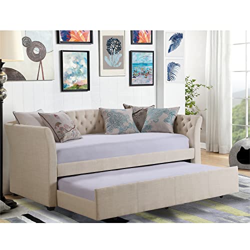 Rosevera Adrie Linen Upholstered Daybed