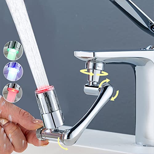 Rotating Faucet Extender with LED Light
