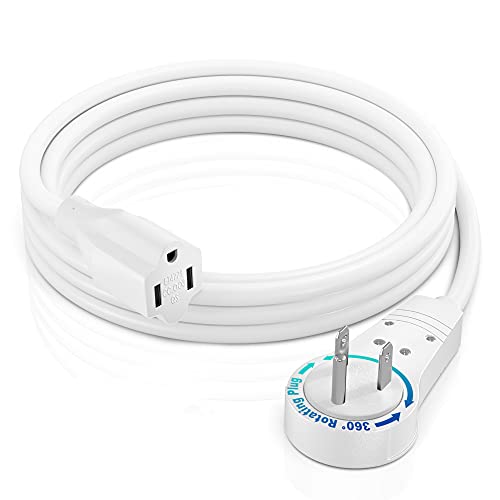 Rotating Flat Plug Extension Cord - Maximm Cable 6 Feet