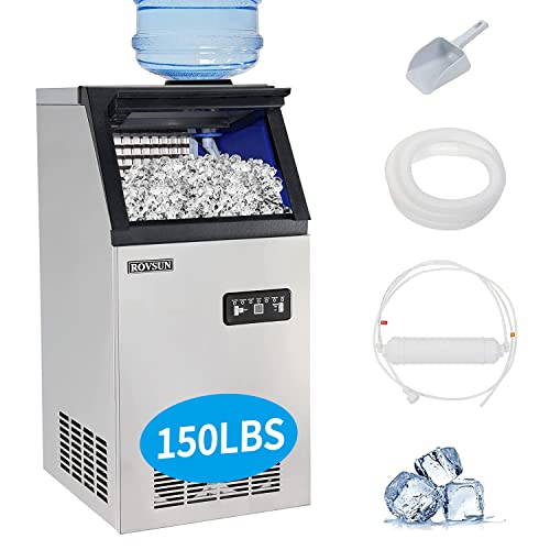 ROVSUN 150lbs/24h Ice Maker with 24lbs Storage Bin
