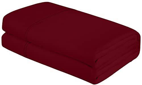 Royale Linens Queen Size Flat Sheet - Breathable & Stain Resistant