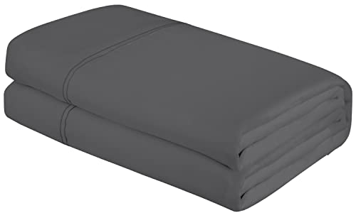 Royale Linens Queen Size Flat Sheet - Ultra Soft & Breathable - Wrinkle & Stain Resistant