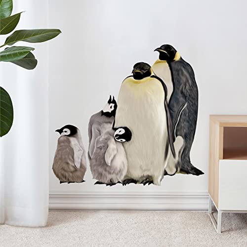 RoyoLam Penguin Family Wall Decal Nursery Animal Wall Sticker