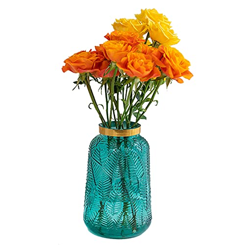 RRMMAN Vintage Glass Embossed Vase