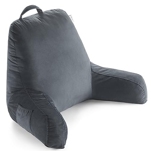 ComfortCloud Wedge Backrest Lounge Cushion with Arms Pockets