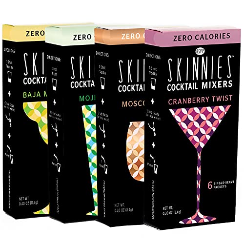 RSVP Skinnies Cocktail Mixers Variety Pack
