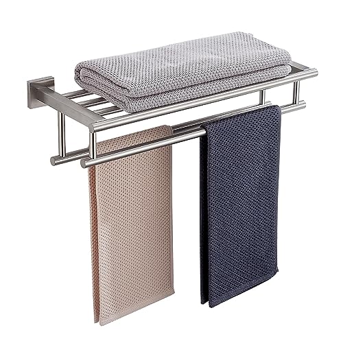 RTCUL Double Towel Bar 20 Inch: Stainless Steel Wall Mounted Holder