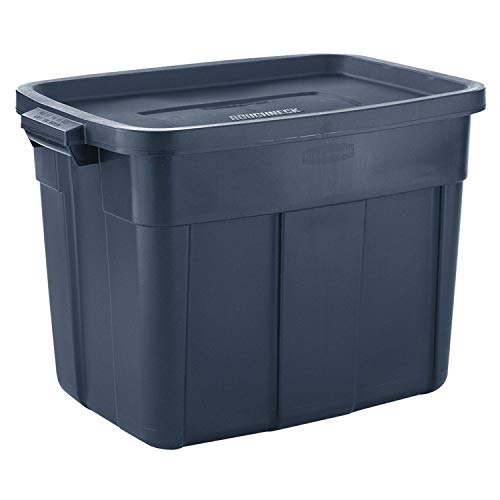 Rubbermaid 18 Gallon Rugged Latching Plastic Storage Tote (12 Pack)