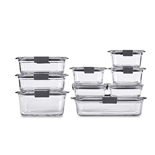 Razab 14 Cup/ 112 oz LARGE Glass Food Storage Container Locking Lid. For  Storing food, Vegetables or Fruits. Baking Casserole, Lasagna, Baking