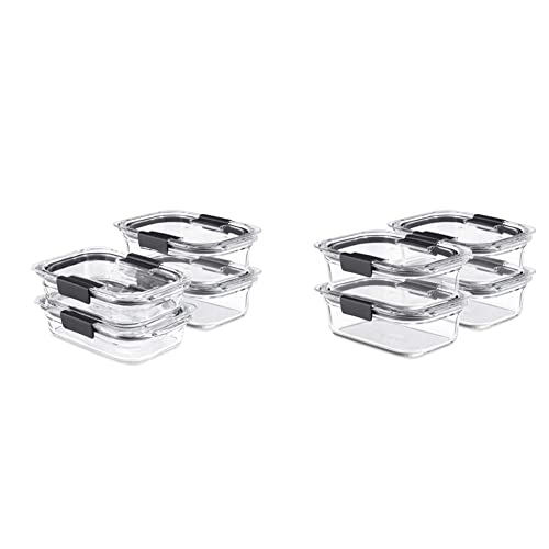 Rubbermaid Brilliance Glass Storage Set - Leak-proof and Airtight Containers