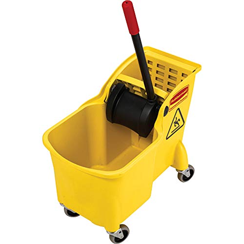 Rubbermaid Commercial Mop Bucket with Wringer on Wheels