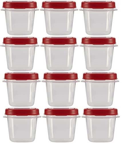 Rubbermaid 0.5 Cup Easy Find Lids Storage Containers - 12 Pack