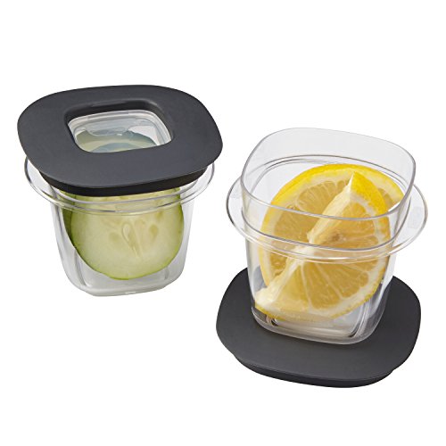 Rubbermaid Premier Food Storage Containers, Gray, 2-Pack