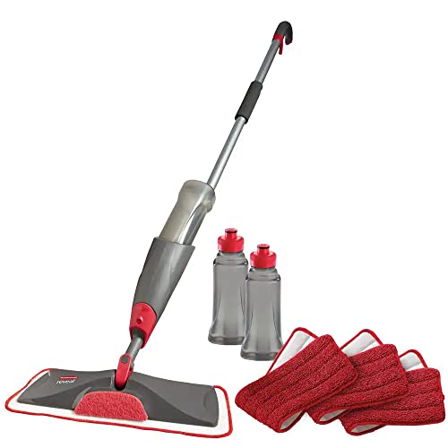 Rubbermaid Reveal Floor Cleaning Kit: Spray Mop with Reusable Washable Pads