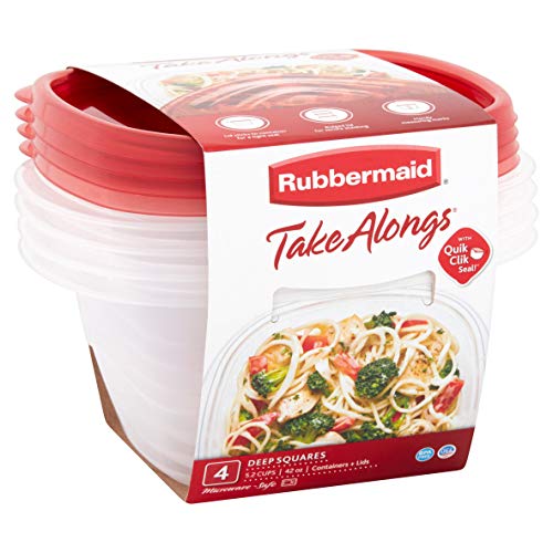 Rubbermaid TakeAlongs 5.2-cup Food Storage Containers, 8 pack