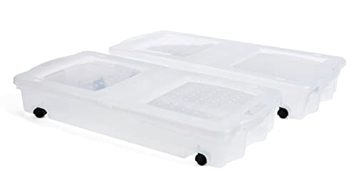 Rubbermaid Under the Bed Wheeled Storage Box Pack of 2