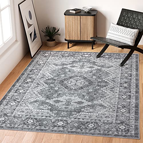 Rugland 8x10 Area Rugs - Stain Resistant Washable Rug