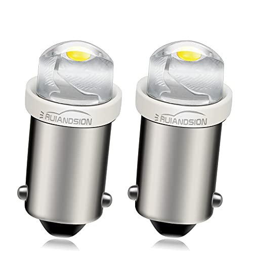 Ruiandsion 6V BA9S 0.5W LED Bulbs 6000K White Interior Lights